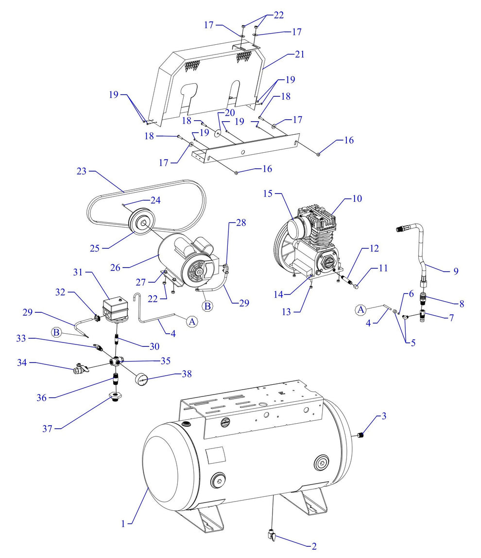 K1S-30UMS Single Phase Fire Sprinkler Assembly Parts By Jenny