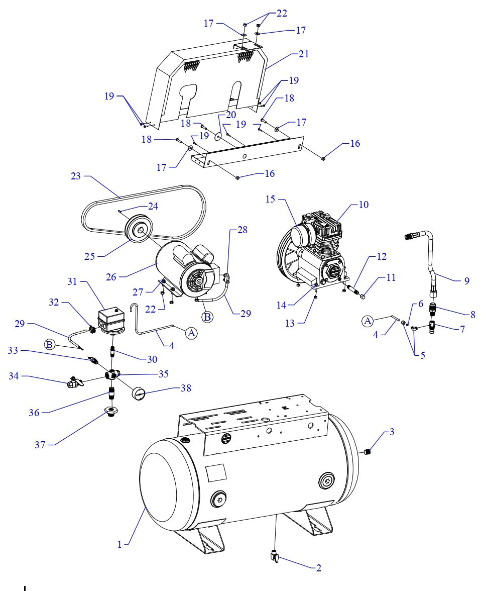 K1S-30UMS Single Phase Fire Sprinkler Assembly Parts By Jenny