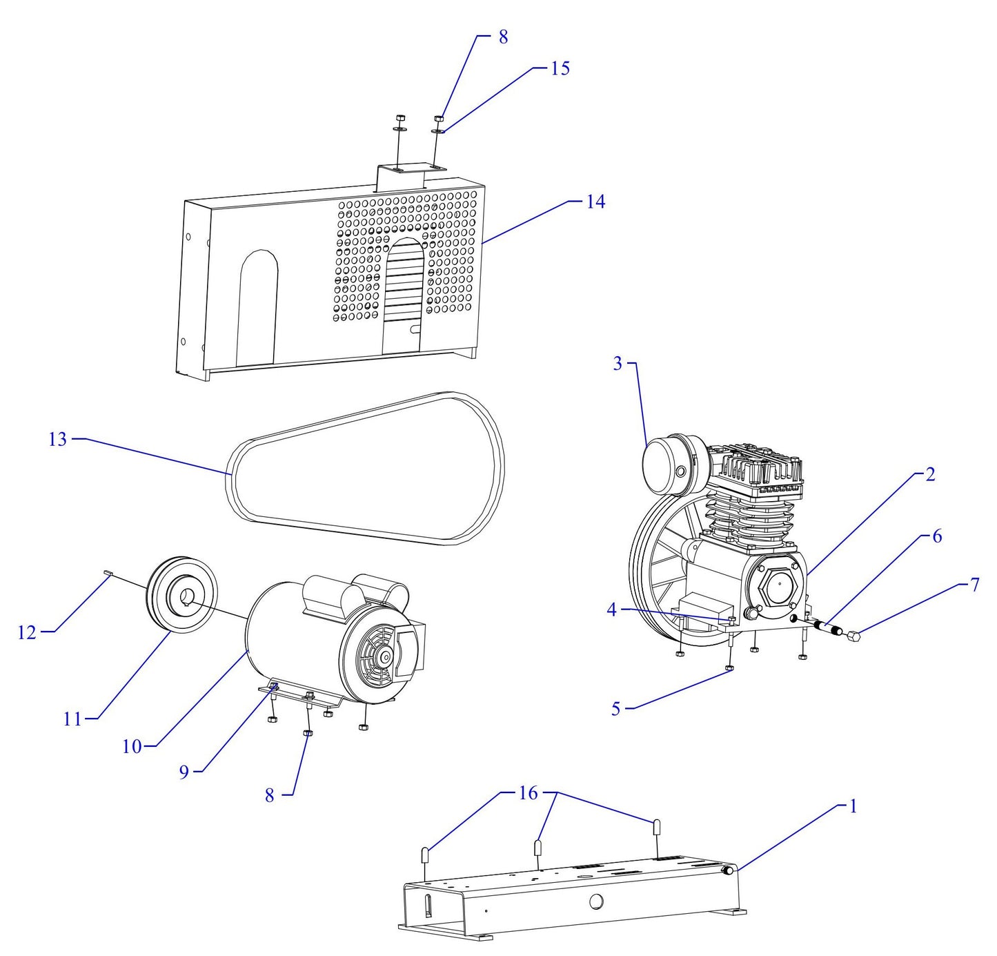 K1S-BS Single Phase Assembly Parts