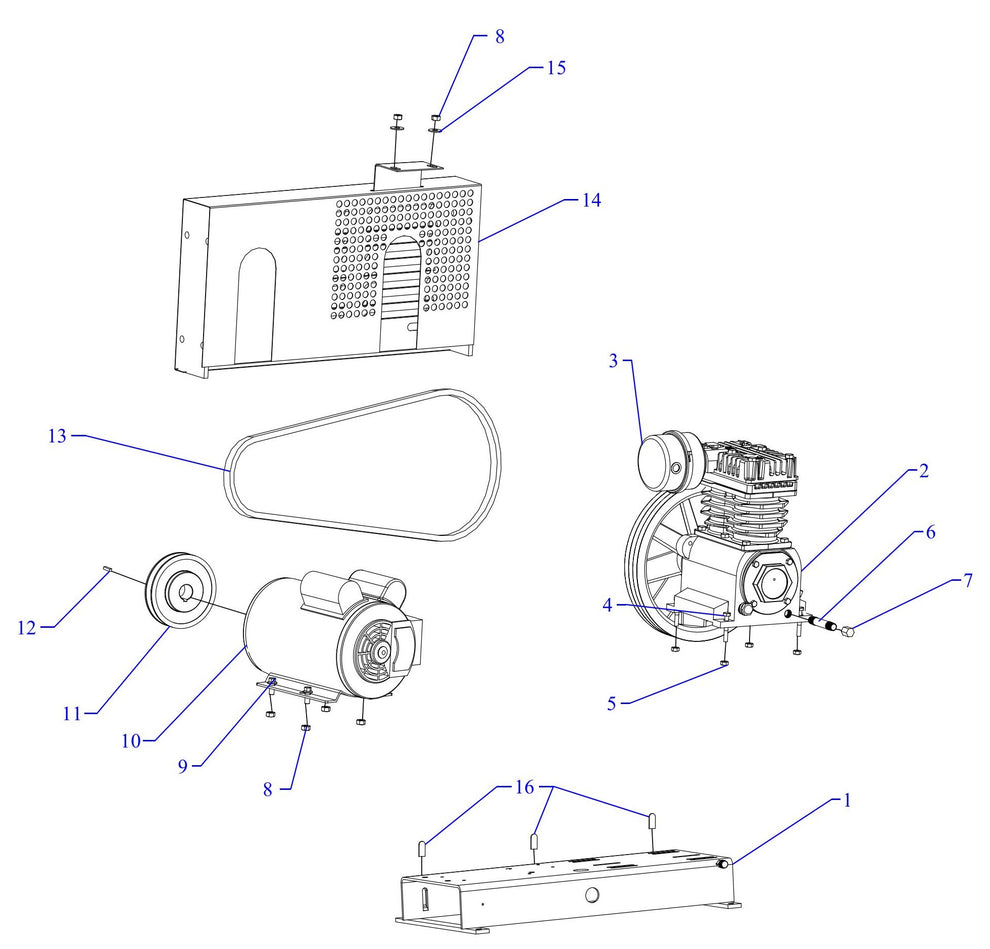 K1S-BS Single Phase Assembly Parts