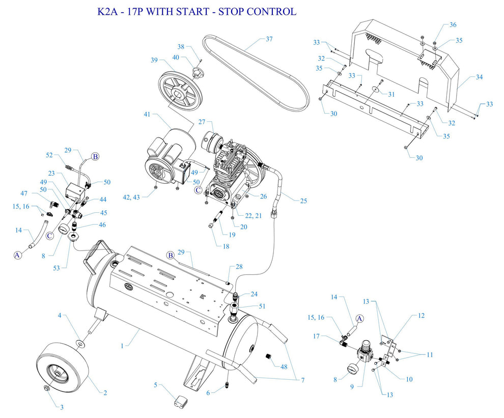 K2A-17P-SSC Assembly Parts