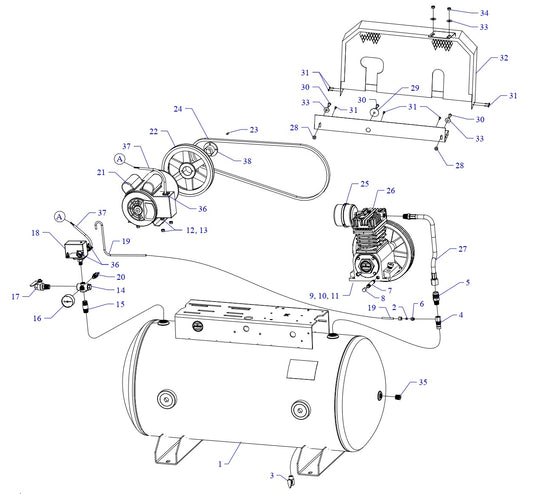 K2A-60-SSC Single &amp; Three Phase Assembly Parts By Jenny