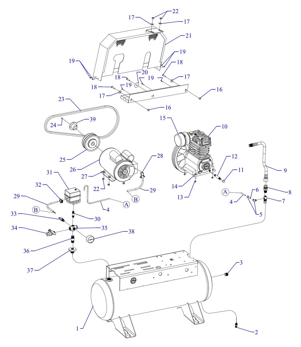 K2S-17UMS Single Phase Fire Sprinkler Assembly Parts By Jenny