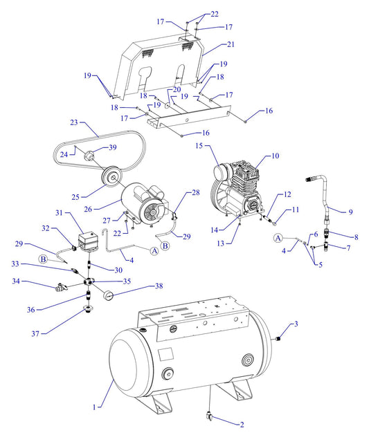 K2S-30UMS Single Phase Fire Sprinkler Assembly Parts By Jenny