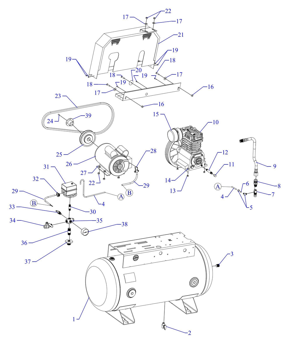 K2S-30UMS Single Phase Fire Sprinkler Assembly Parts By Jenny