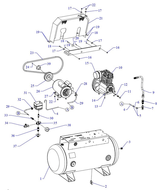 K2S-30UMS Single Phase Fire Sprinkler Assembly Parts By Jenny