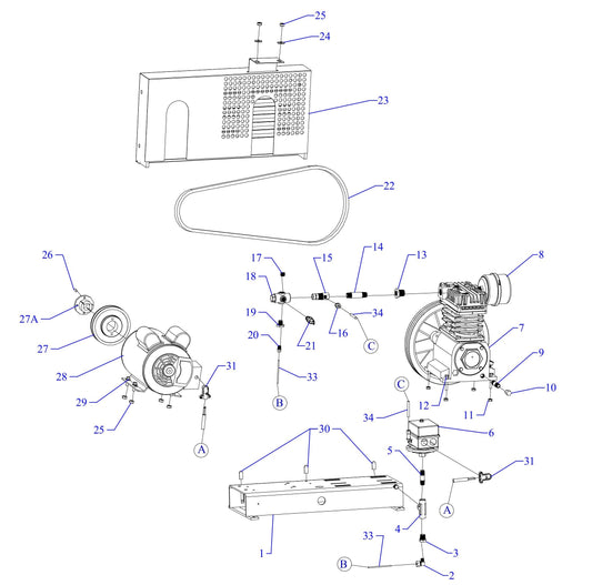 K2S-BS ACGK Single Phase Assembly Parts