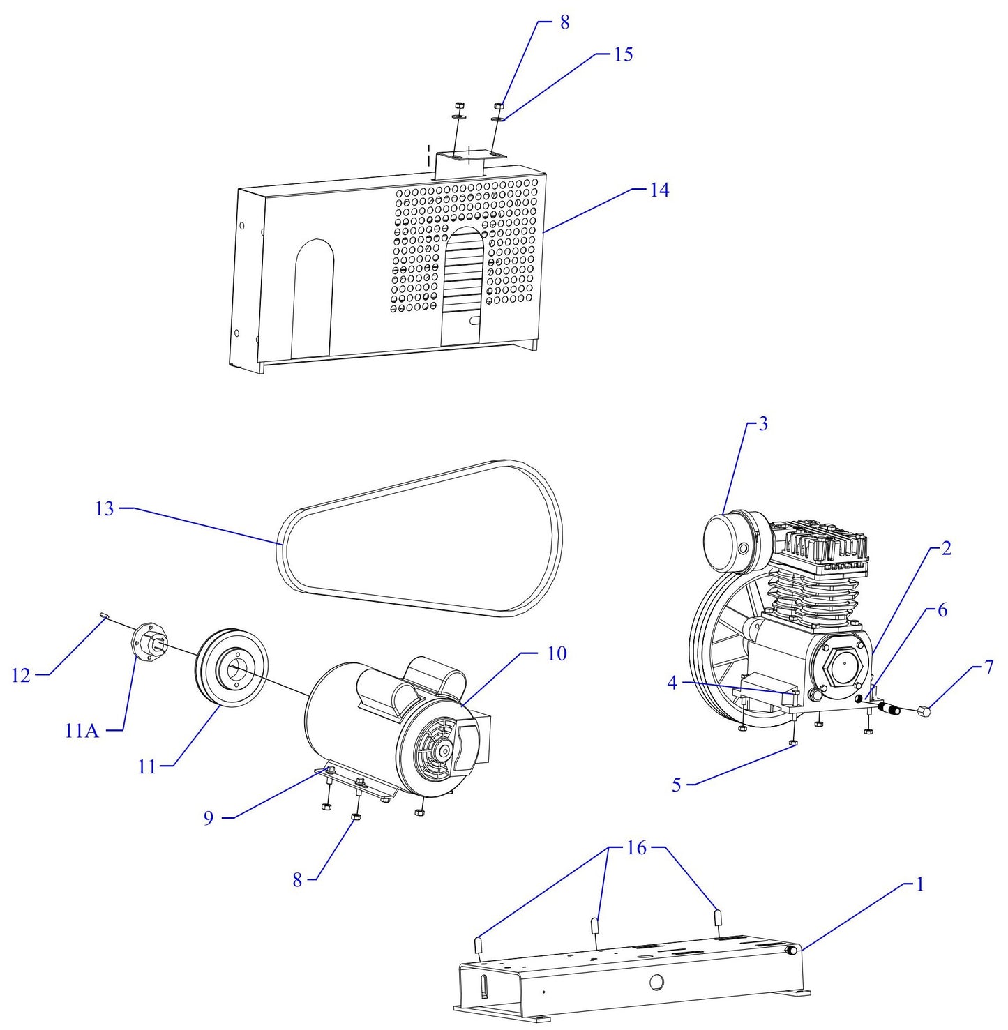K2S-BS Single Phase Assembly Parts
