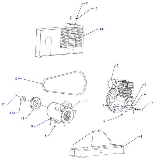 K2S-BS Single Phase Assembly Parts