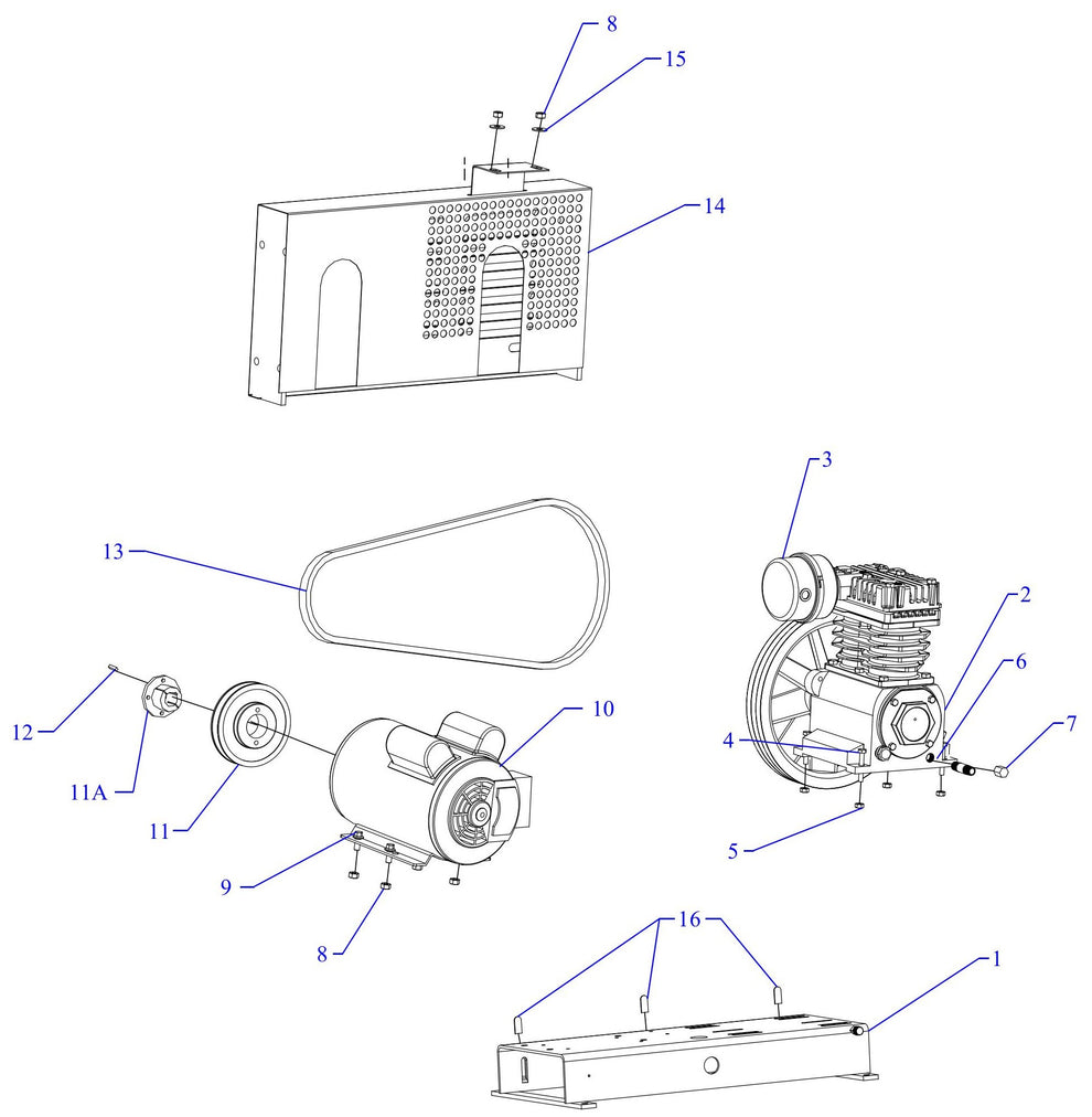 K2S-BS Single Phase Assembly Parts