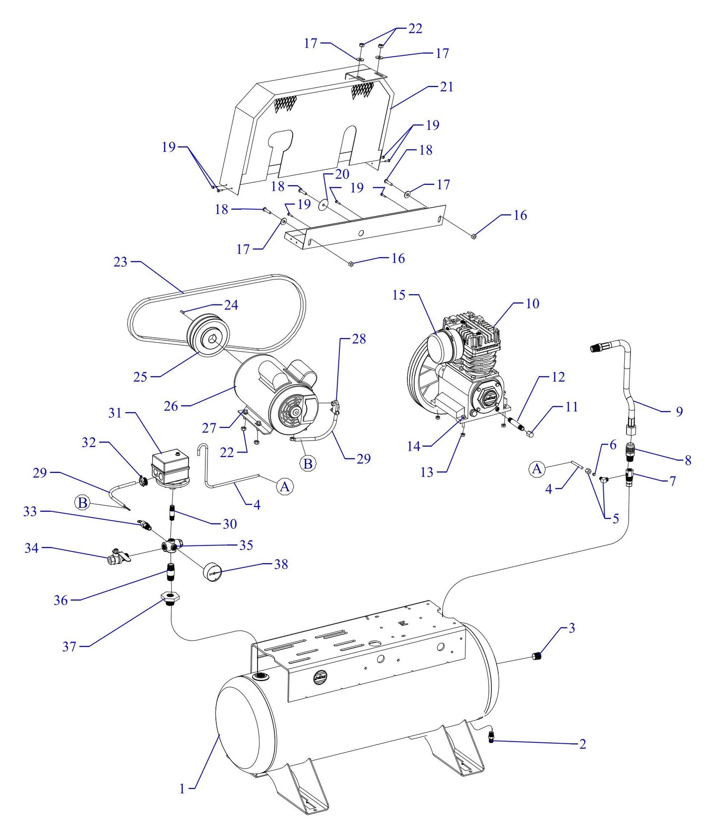 K34S-17UMS Single Phase Fire Sprinkler Assembly Parts By Jenny