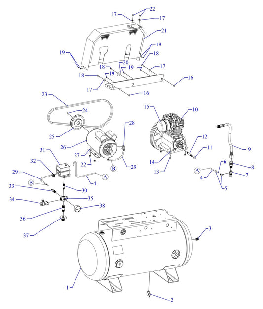 K34S-30UMS Single Phase Fire Sprinkler Assembly Parts By Jenny