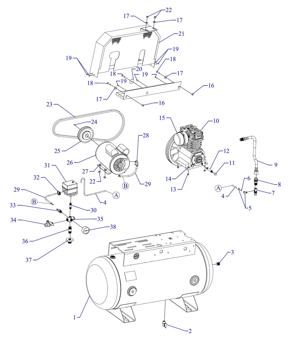 K34S-30UMS Single Phase Fire Sprinkler Assembly Parts By Jenny