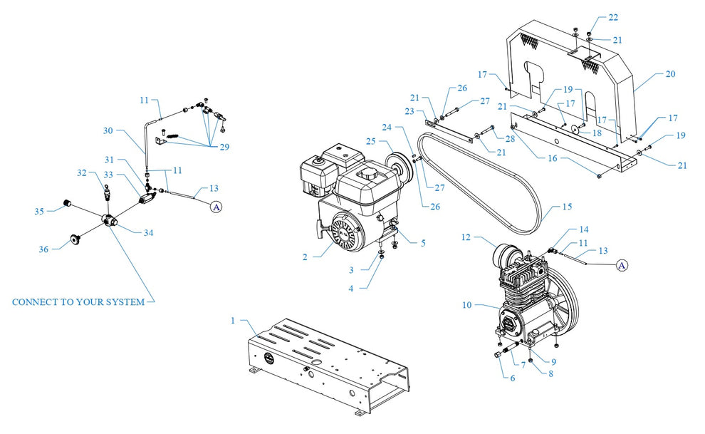 K5HGA-B Single Phase Air Compressor Assembly Parts By Jenny