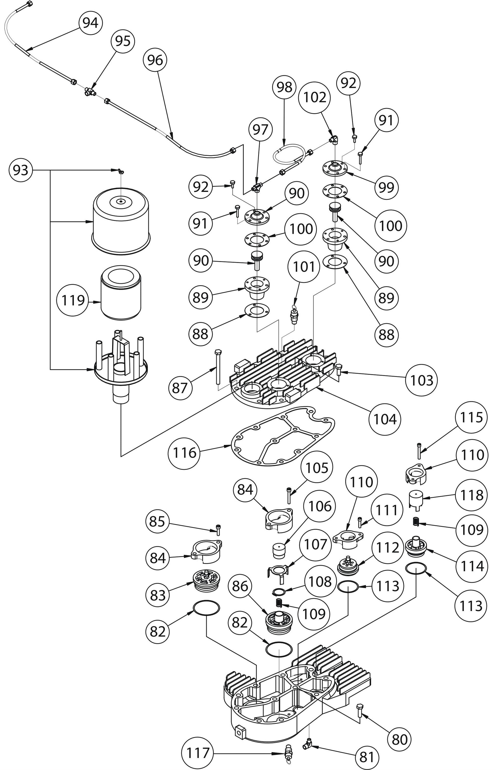 T20B-B T Pump Assembly-3 Parts