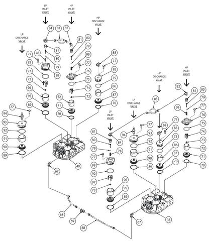 U10B-B U Pump Assembly-1 & 2 Parts
