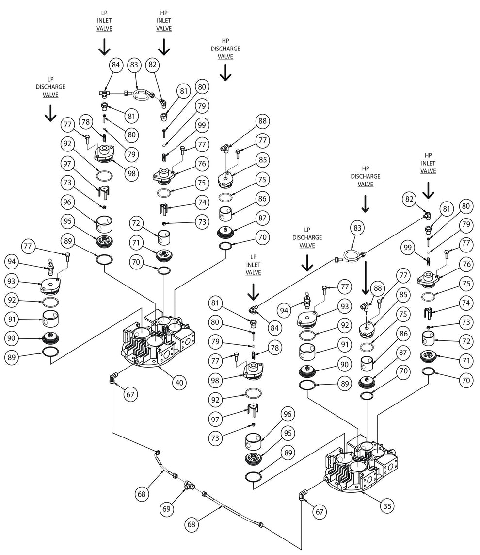 U10B-B U Pump Assembly-1 & 2 Parts