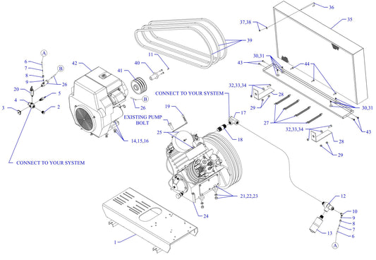 U18HGB-B Air Compressor Assembly Parts