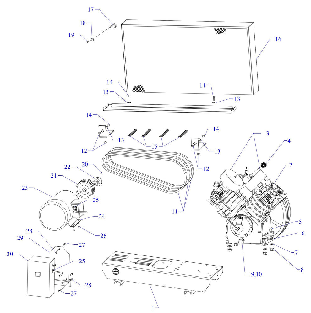U75B-B Single & Three Phase Assembly Parts
