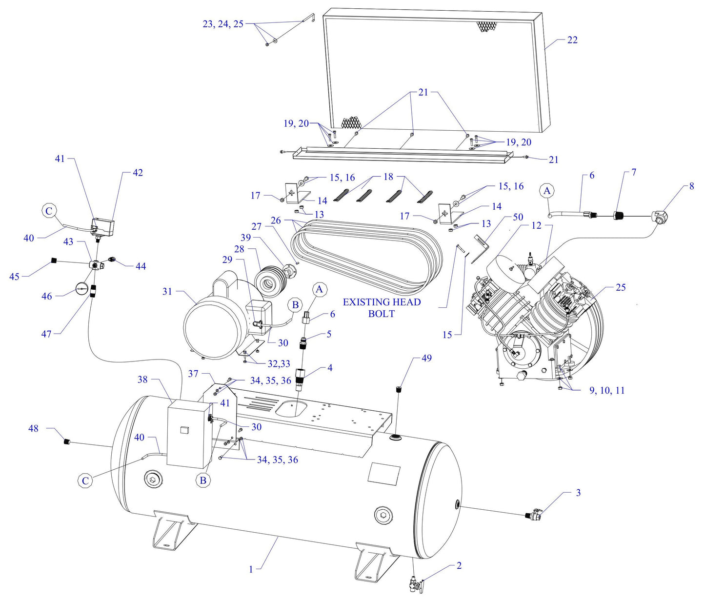 U75C-80C-SSC Single & Three Phase Assembly Parts By Jenny
