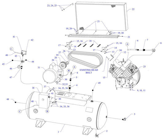 U75C-80C-SSC Single & Three Phase Assembly Parts By Jenny
