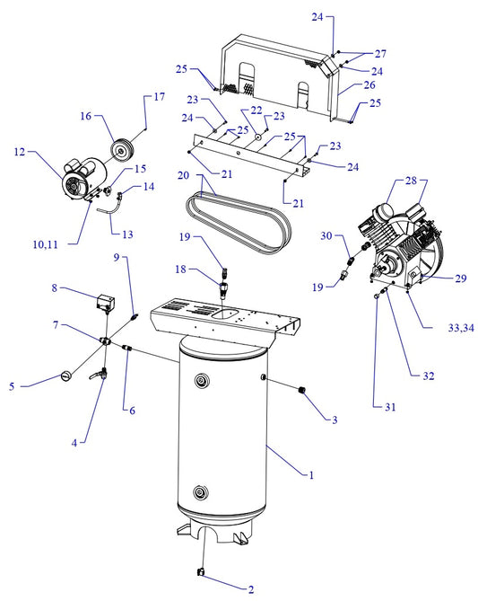 W3B-60V-SSC Single &amp; Three Phase Assembly Parts By Jenny