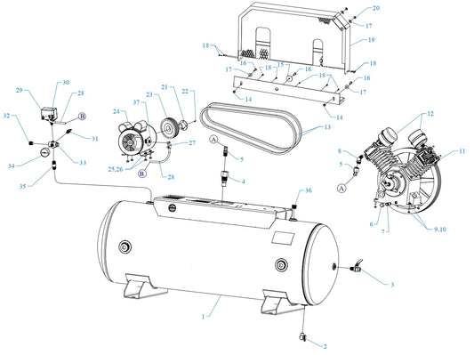 W3B-80-SSC Single &amp; Three Phase Assembly Parts By Jenny