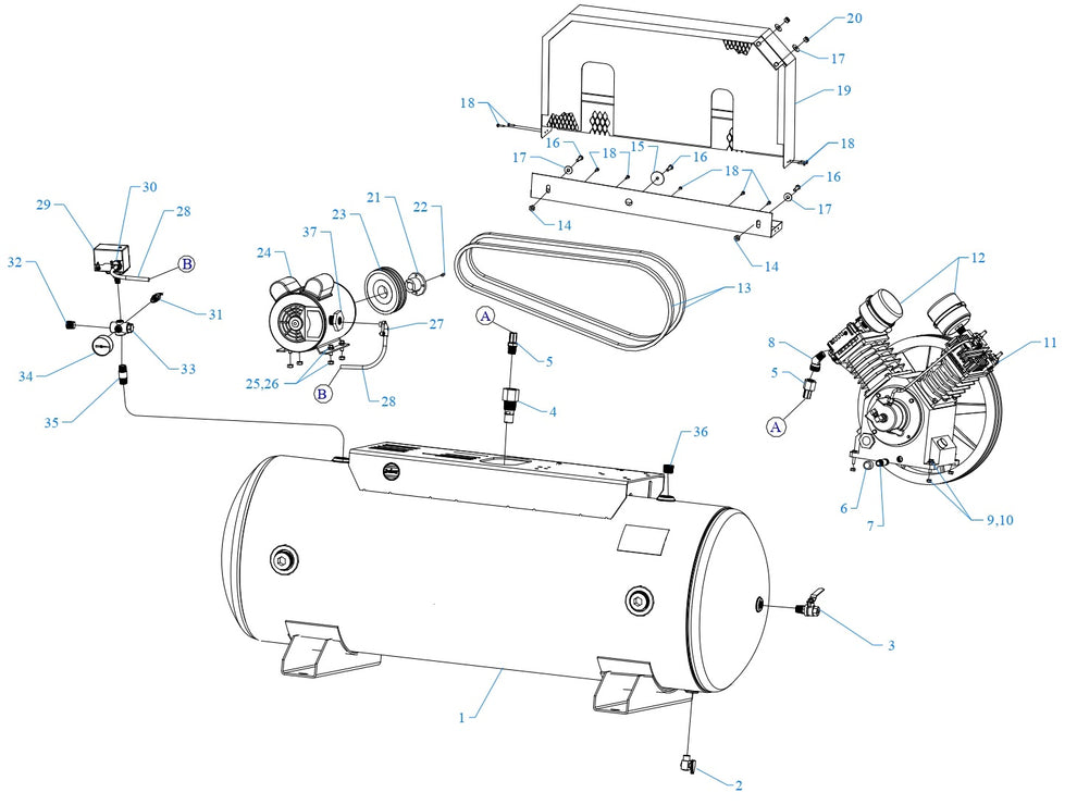 W3B-80-SSC Single &amp; Three Phase Assembly Parts By Jenny