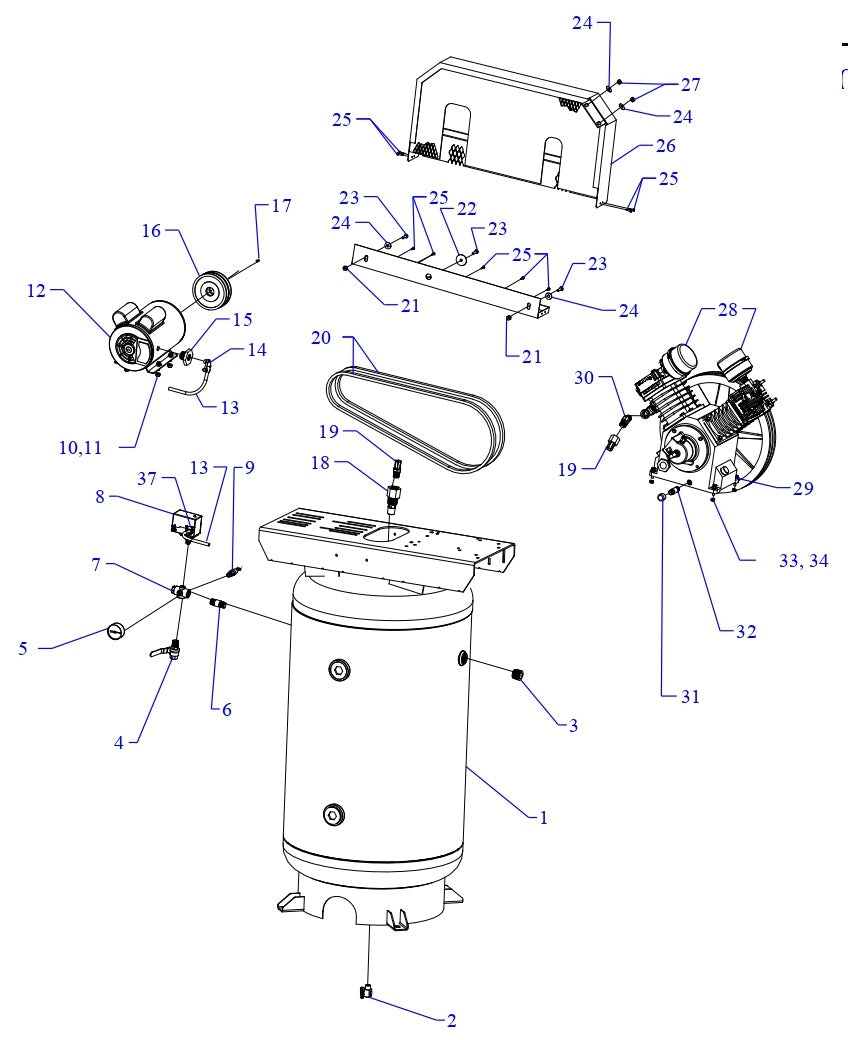 W3B-80V-SSC Single &amp; Three Phase Assembly Parts By Jenny