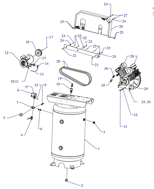 W3B-80V-SSC Single &amp; Three Phase Assembly Parts By Jenny