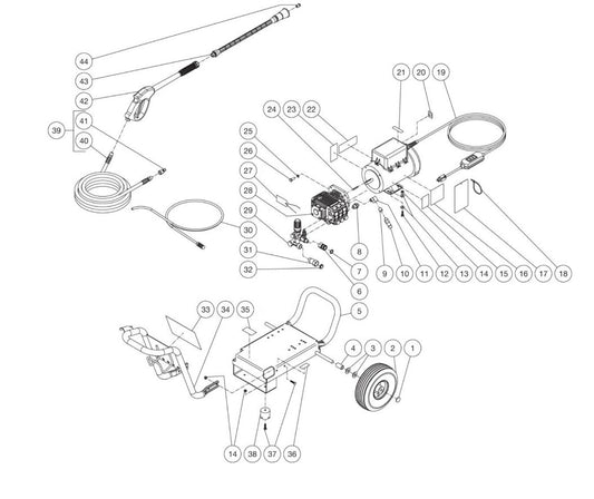 JP-1002-2ME1,  JP-1002-3ME1, JP-1502-2ME1, JP-1502-3ME1 Frame Assembly Parts by Mi-T-M