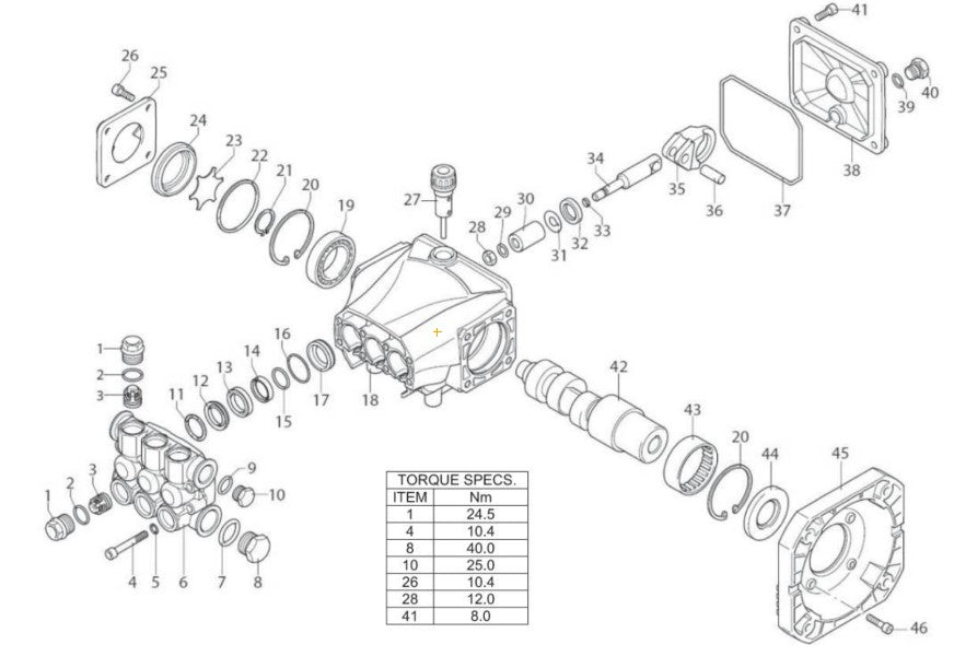 JP-1502-3ME1, JP-1002-3ME1 (sn:0-10817968) Pump Assembly Parts by Mi-T-M