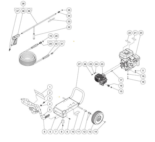 JP-2703-3MHB/3MSB (sn:0-10817968) Frame Assembly Parts by Mi-T-M