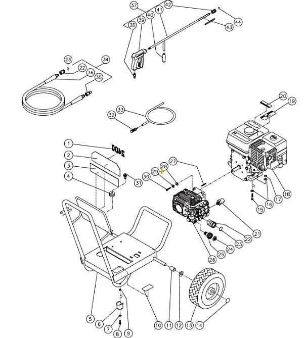 JP-2403-0MRB (sn:0-10070000) Frame Assembly Parts by Mi-T-M