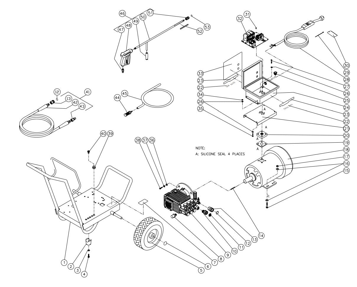 JP-2503-0ME1 (sn:0-10084649) Frame Assembly Parts by Mi-T-M