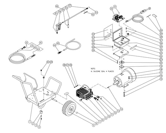 JP-2503-0ME1 (sn:0-10084649) Frame Assembly Parts by Mi-T-M