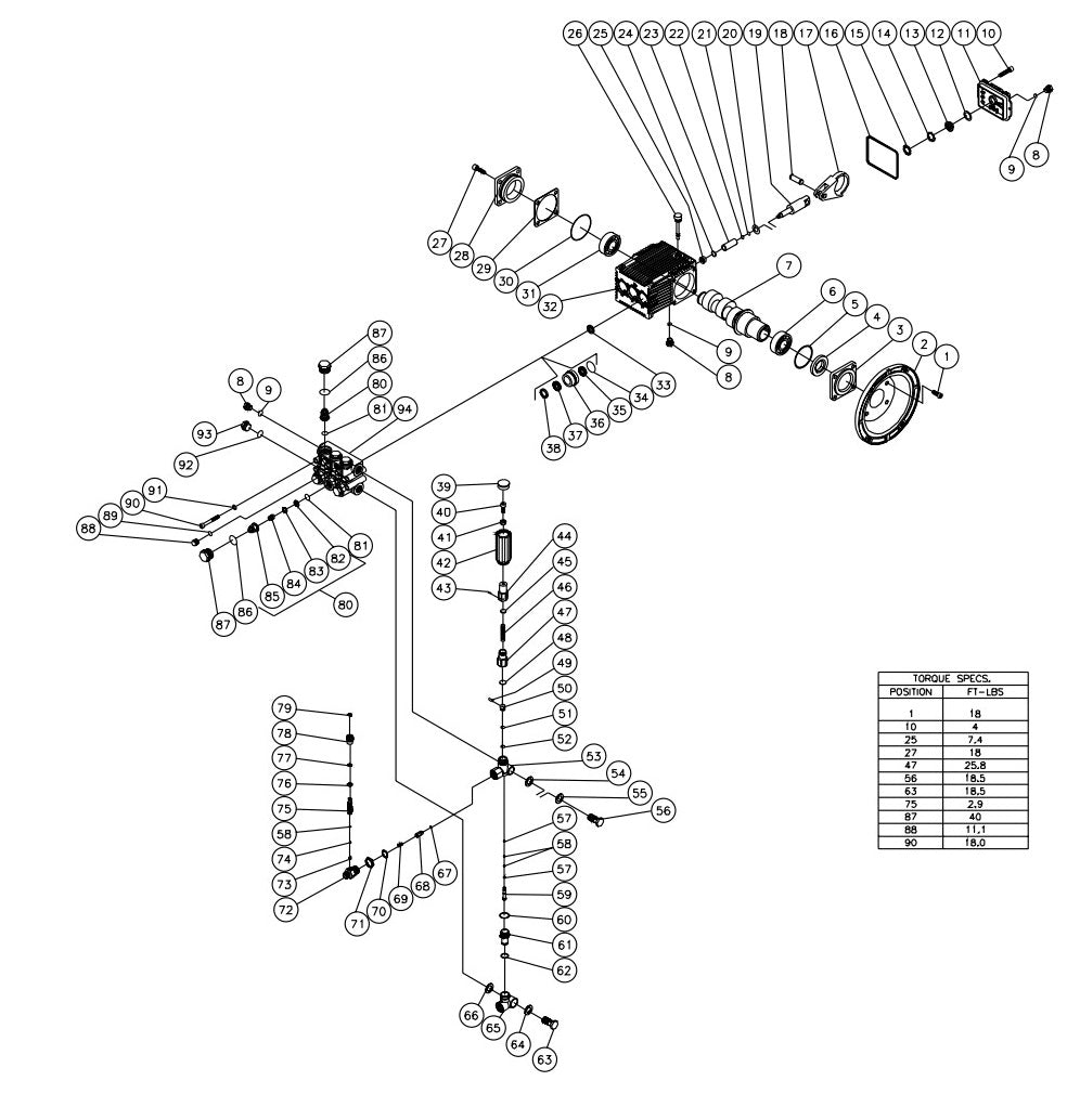 JP-3004-1ME1, JP-3004-1ME3 Pump Assembly Parts by Mi-T-M