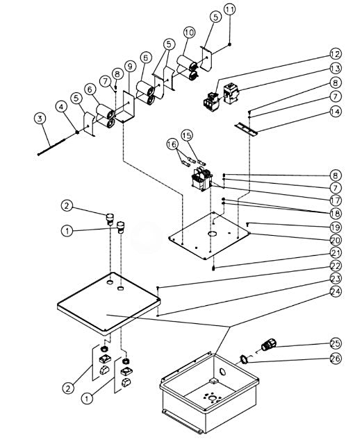 JP-2503-0ME1 Control Box Assembly Parts by Mi-T-M