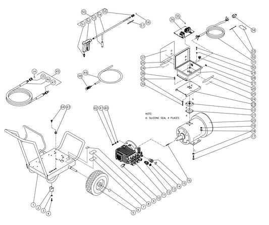 JP-2503-0ME3 (sn:0-10084649) Frame Assembly Parts by Mi-T-M