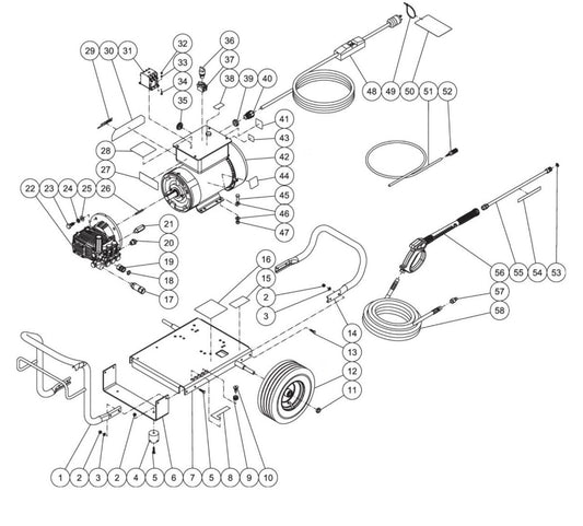JP-2503-1ME1 (sn:0-10381724) Frame Assembly Parts by Mi-T-M