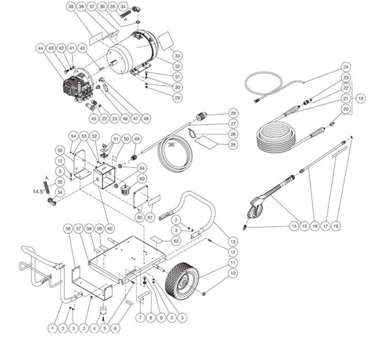 JP-2503-1ME3,  JP-3004-1ME3 (sn:0-99999999) Frame Assembly Parts by Mi-T-M