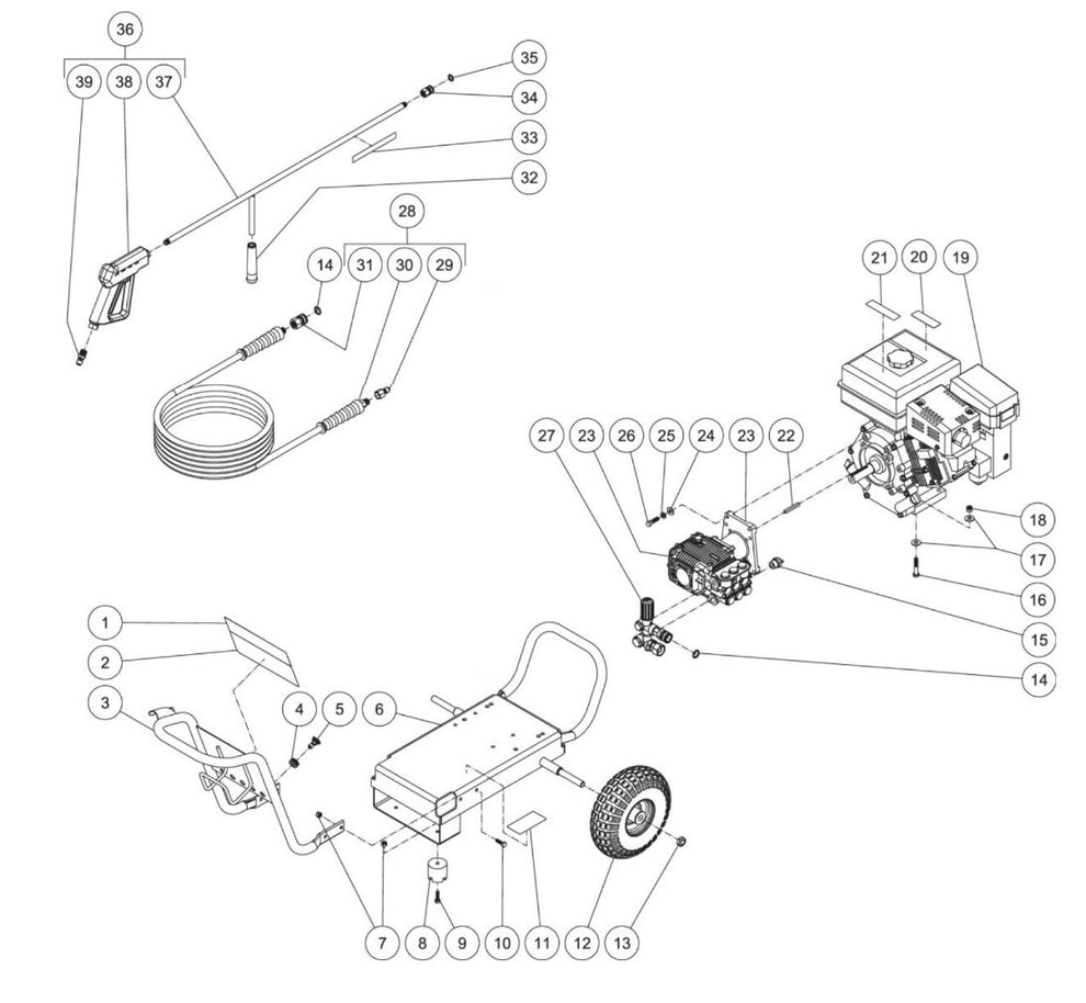 JP-3003-0MHB/0MRB (sn:10744703-99999999) Frame Assembly Parts by Mi-T-M