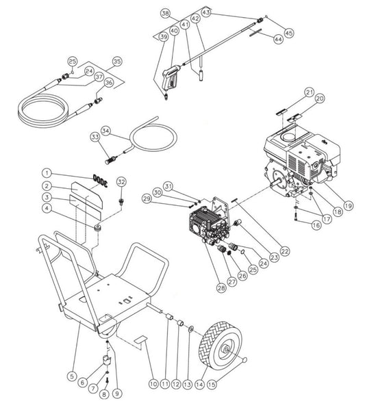 JP-3004-0MHB (sn:0-10070000) Frame Assembly Parts By MI-T-M