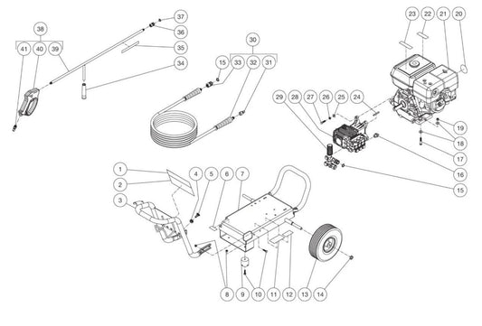 JP-3003-3MHB, JP-3003-3MKB, JP-3003-3MMB Frame Assembly Parts By MI-T-M