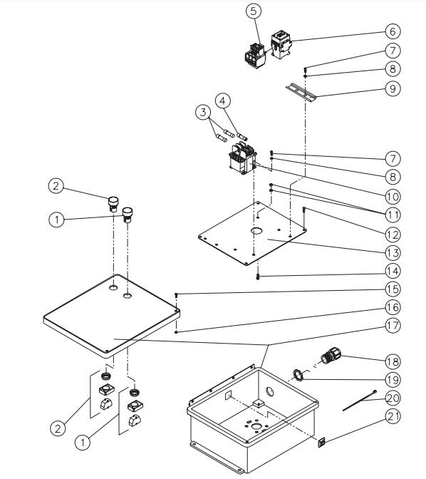 JP-3004-0ME3 (sn:0-10084649), (sn:10084650-10381724) Control Box Assembly Parts By MI-T-M