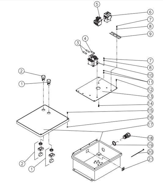JP-3004-0ME3 (sn:0-10084649), (sn:10084650-10381724) Control Box Assembly Parts By MI-T-M