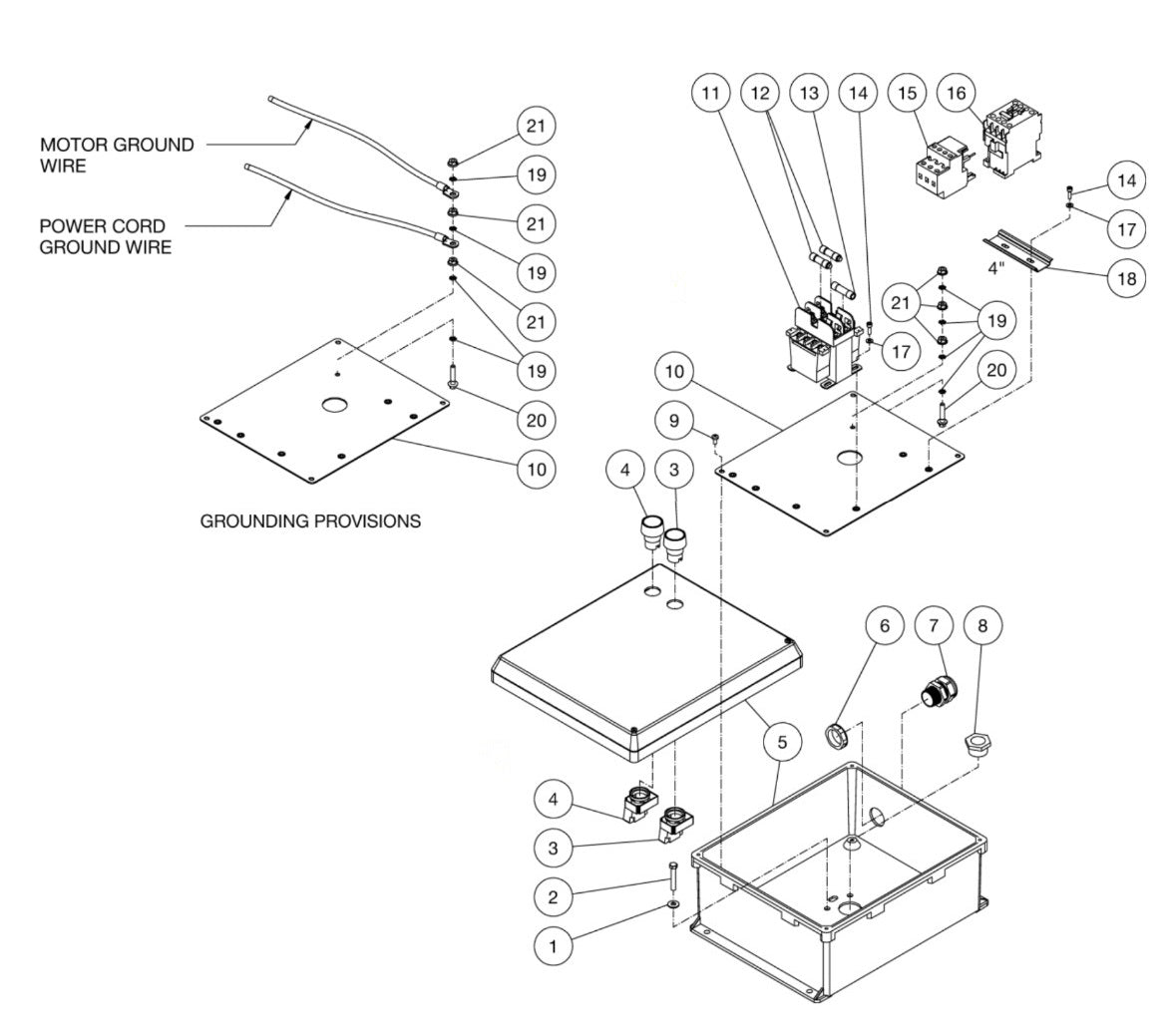 JP-3004-0ME3 (sn:10381725-99999999) Control Box Assembly Parts By MI-T-M
