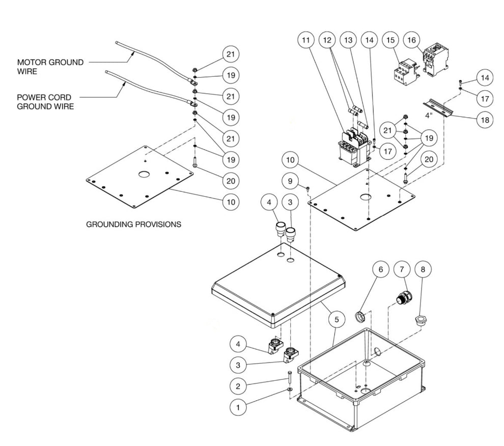 JP-3004-0ME3 (sn:10381725-99999999) Control Box Assembly Parts By MI-T-M