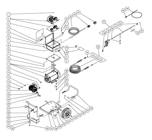 JP-3004-0ME1, JP-3004-0ME1, JP-3004-0ME3 Frame Assembly Parts By MI-T-M