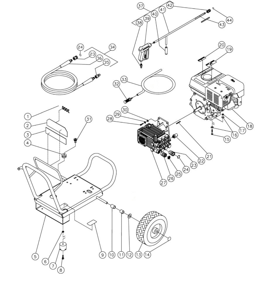 JP-3304-0MHB (sn:10070001-10229004) Frame Assembly Parts By MI-T-M